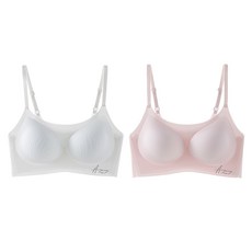 애보 프리미엄 에어메쉬 스트랩형 3단계 주니어 성장기 브라 2종 세트