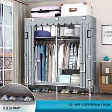 조립식 심플 패브릭 옷장, 2_66x45x170cm