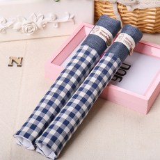 手工布藝雙開門冰箱把手套 加厚保暖加長 冰箱防護, 紳士藍（一對裝)