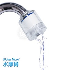 水摩爾 透明PP高密度濾棉除氯濾芯 廚房水龍頭過濾器(贈轉接頭), 1個, 單買加購 替換濾芯6個