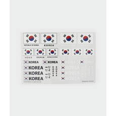 패션스타트 열전사지 아이론 스티커 대한민국 태극기, 1개, 혼합