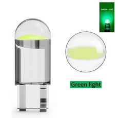 W5W 시그널 T10 조명 차량 COB 자동차 액세서리 램프 SMD 인테리어용 다이오드 10개 번호판 LED 트럭 6000K 흰색 24V 전구, green, 10pcs Bulbs