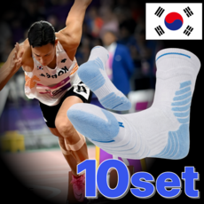 인피니티 스포츠양말 러닝 테니스 농구 쿠션 배드민턴 헬스 기능성, 블루, 10개