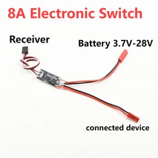 4A 8A 20A RC 보호 28V LED 안전 30A 제어 ON 자동차 스위치 트럭 라이트 전자 AUX 드론 BATTERY3 OFF 보트 원격, 1pc 8A Switch, 1개