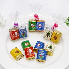 FlowerSP 聖誕節2入節慶金磚巧克力 聖誕禮物 交換禮物 聖誕派對, 貼紙&巧克力隨機出貨,本賣場商品須購物滿$200元以上才能出貨, 1個