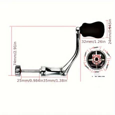 낚시 릴용 교체 파워 핸들 스피너 금속 로커 암 그립 5000-7000용 릴 도구, 01 Medium