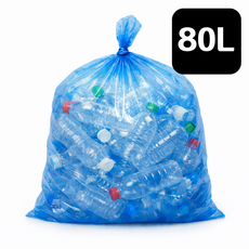 [동서비닐]50매 청색80리터 재활용 쓰레기봉투(76x94), 50개, 80L