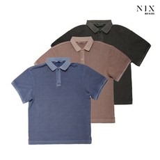 닉스키즈 NIXKIDS 유니) PQ-카라 다잉/워싱 티셔츠 (기본핏)(FKQMCTC701P)