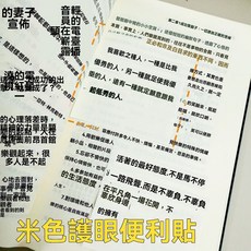 米色博主同款小紅書護眼便利粘性粘貼同款便籤學生留言筆記記事, 1個, 米色護眼便利貼【1本/約100張】