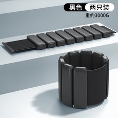 負重手環男手臂跑步負重裝備綁腿小型鉛塊沙袋隱形沙包懸腕加重 負重手環 負重腕帶 訓練腕帶 矽膠負重手環腳環 健身瑜珈鍛煉, 兩隻約3000g單只1500g手腳通用黑