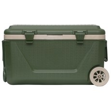 <CAMTEL> 대용량 바퀴아이스박스 카키, 샌드베이지+카키, 45L