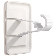 羅馬桿支架配件 適用2.5 3.2公分 側裝頂裝通用 24H出貨, 白色帶黏貼板1入