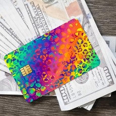 패턴 은행 신용카드 버스 패스 스티커 장식 방수 카드, 1. 18x13.5CM, F. z2