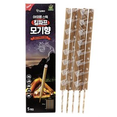 Big Sale) 산도깨비 킬파프 야외용 스틱 모기향 (5입) 5개이상 구입시 1개 추가증정 캠핑용 낚시용 여행용 대용량 벌레퇴치