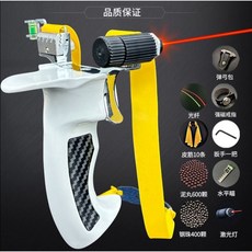 樂悠生活 閤金飛鷹彈弓 - 強力鋁閤金雷射紅外線扁皮筋戶外打鳥彈弓, 戰斧（豪華套餐）+激光瞄準, 1個