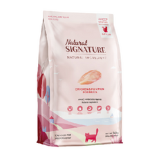 Natural Signature 自然印記 有機貓糧 雞肉南瓜配方 1.6kg 韓國貓飼料, 1個, 雞肉+南瓜
