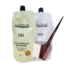 바이오메드 염색약 벤토 비비 미용실 순한 셀프 새치 뿌리 칼라 흰머리 대용량 저자극 400g, 7N(밝은황갈색), 1개