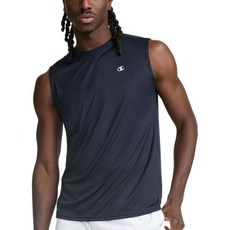 챔피언 남성 더블 드라이 머슬 티셔츠, X-대형_해군