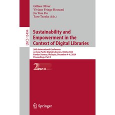 (영문도서) Sustainability and Empowerment in the Context of Digital Libraries: 26th Intern... Paperback, Springer, English, 9789819608676