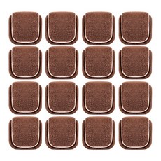 모드라이프 사각 테니스공 체어슈즈 의자발커버 층간소음방지 바닥보호, 1세트, 브라운