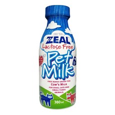 ZEAL 真致 紐西蘭犬貓專用鮮乳 寵物牛奶 無乳糖 380ml, 紐西蘭犬貓專用鮮乳(無乳糖)380ml, 1個