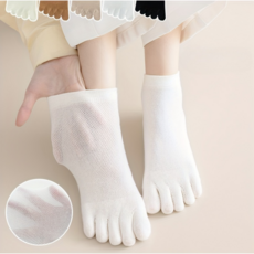 여름용 오지 메쉬 양말 흡습 빠른 건조 통기성 좋은 여성용 감성 컬러 발가락 양말 5P세트