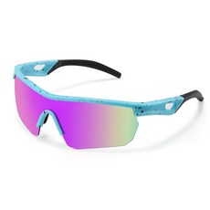 Vcarsian 아동용 선글라스 편광 청소년 야구 선글라스 소프트볼 사이클링 스포츠 선글라스 남아 여아 A3-블랙 컬러 도트 그린 단일 사이즈, B5-미드나잇 블루+그레이