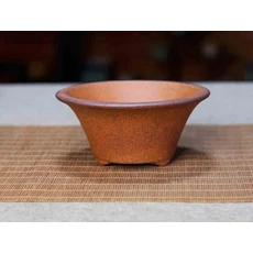 중국 보라색 클레이 화분 육각형 및 수제 분재 앤티크 크리에이티브 정원 장식 홈 데코 H399, 1PCS, 09 15x15x7cm, 1개