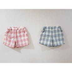 마마앤키즈 체크반바지 여름 반바지 남아 여아 유아 아동 린넨 마 주머니바지 시원한