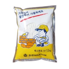 백시멘트 한주 세라믹 가정용 시멘트 1.5kg, 1개