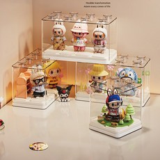 피규어 전시함 투명 디스플레이 박스 적층형 수납 정리함 인형 진열장, 1개