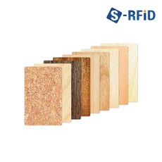 RFID 친환경 호텔 카드 키 RF 우드 목재 공카드, 1개, 03. 흑호두나무