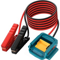 리지드 18V 배터리 점퍼 스타터 자동차 부스터 케이블용 케이블 클램프 키트 6피트 12AWG 전동 공구 라인 라이딩 마워 모터사이클용, 1개