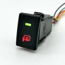 안개등스위치 이수즈 D-MAX 5핀 차량용 LED DRL 전면 안개등 파워 미러 히팅 푸시 버튼 스위치 (와이어 포, 05 Mirror heating