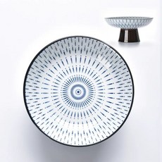 중식당 식당 도자기 화이트 5인치 그릇 도자기 호텔 발이 목이 접시 레스토랑 높은 순백, 1개, AA. 높은 발 과일 접시 - 만검 직경 6.3cm