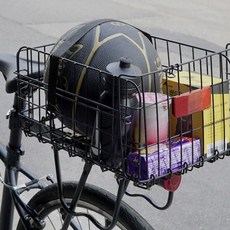 자전거 뒷바구니 후방 짐받이 바스켓 자전거 접이식 바구니 트렁크 대형 장착 후미 수납 용품 안전 철망