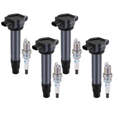 점화 코일 팩 UF557 C1587 및 이리듐 스파크 플러그 5224 2477 OEM 크라이슬러 200 세브링/닷지 어벤저 캘리버 저니/지프 컴퍼스 패트리어트 1.8L 2.0L