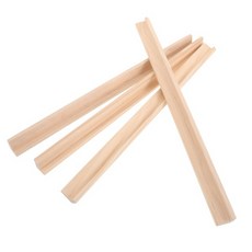 4Pcs 미완성 나무 도미노 홀더 마작 도미노 타일을위한 단일 행 타일 디스플레이 랙 교육용 게임 스탠드 휴