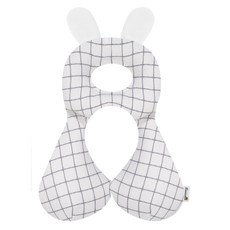 보니숑 신생아 아기짱구베개 M, 모던체크, 1개