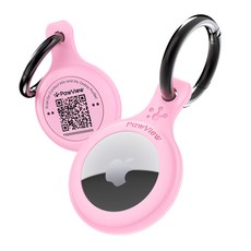 포뷰 반려동물 실리콘 인식표 위치추적 에어태그 게이스 TN002, 1개, 핑크