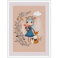 ZY2333 바느질 키트 인쇄되지 않음 크로스 스티치 Paintin 세트 크로스 스티치 키트 크로스 스티치 자수 세트 스티치 키트 크로스, 보여진 바와 같이, 14CT 인쇄안함, 1개