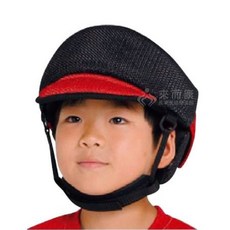 來而康 日華 感恩使者 頭部保護帽 W1286 防護帽 防摔帽 保護 防護 防撞 日本製 不分年齡均適用, 黑紅色,S號(頭圍 48~54cm), 1個