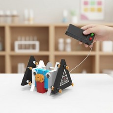 리모컨 워킹로봇 만들기 삼각김밥 로봇 삼각 DIY 주행 평기어 메카니즘 장애물 웜기어