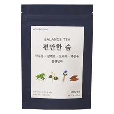 모던구루 편안한 숨 작두콩 삼백초 도라지 맥문동 블렌딩차, 1세트, 20개입, 1.5g