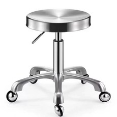반투명 스툴의자 아크릴 피부샵 모던 리프팅, 스테인리스 의자 바퀴