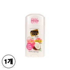 미국 휴대용 데오도란트 여성용 파워스틱 피오니 코코넛, 1개, 70.8ml