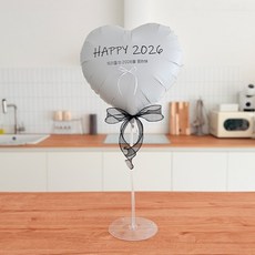 자유문구 하트 레터링 풍선 스탠드 세트, 1개, 코발트블루