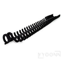 유니상점 스프링 열쇠정리 걸이 개폐쉬운보관걸이 업소용열쇠걸이, 블랙 10mm