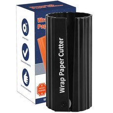 WAMTHUS 포장지 커터 크리스마스 선물 커터/크래프트 공예 종이 롤 슬라이딩 커터 도구 튜브/쉽고 빠르고/절단 방지 창의적인 휴일 231199 8643280029, 블랙
