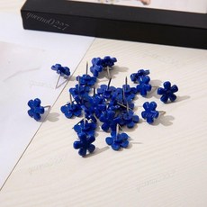 優選好物 100枚裝圖釘 透明花朵形狀軟木板裝飾照片牆釘 幼兒園diy按釘 工字釘, 愛心透明玫瑰金針,100枚一盒, 1個